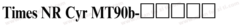 Times NR Cyr MT90b字体转换